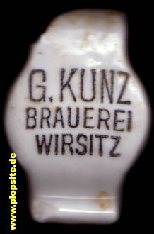 Bügelverschluss aus: Brauerei Gustav Kunz, Wirsitz, Wyrzysk, Polen