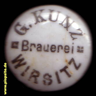 Obraz porcelany z: Brauerei Gustav Kunz, Wirsitz, Wyrzysk, Polska