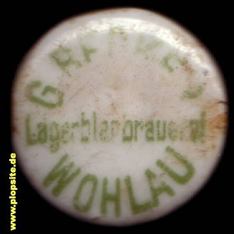 Bügelverschluss aus: Lagerbierbrauerei Gustav Becker, Wohlau, Wołów, Polen