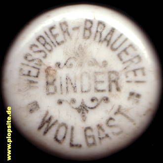 Bügelverschluss aus: Weißbier Brauerei Richard Binder, Wolgast, Deutschland