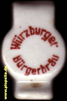 Picture of a ceramic Hutter stopper from: Bürgerbräu, Würzburg, Germany