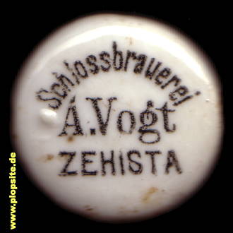 Bügelverschluss aus: Schloßbrauerei A. Vogt, Zehista, Pirna-Zehista, Deutschland