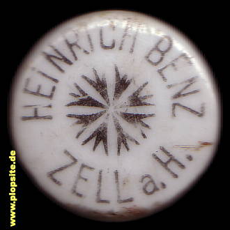 Bügelverschluss aus: Brauerei zum schwarzen Bären Benz, Zell / Harmersbach, Zell am Harmersbach, Deutschland