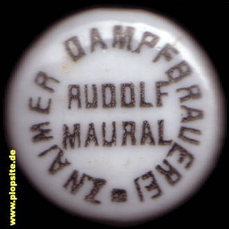 Bügelverschluss aus: Dampfbrauerei Maural, Znaim, Znojmo, Tschechien