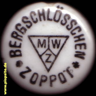 Obraz porcelany z: Bergschlößchen-Brauerei Michael Wanninger, Zoppot, Sopot, Polska