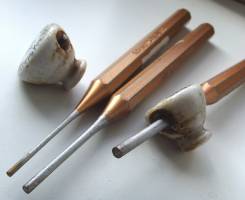 pin punches / pin removing tools are the most important tool to remove rusty wires from ceramic caps