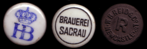 Final images of the scanned ceramic brewry beer bottle caps